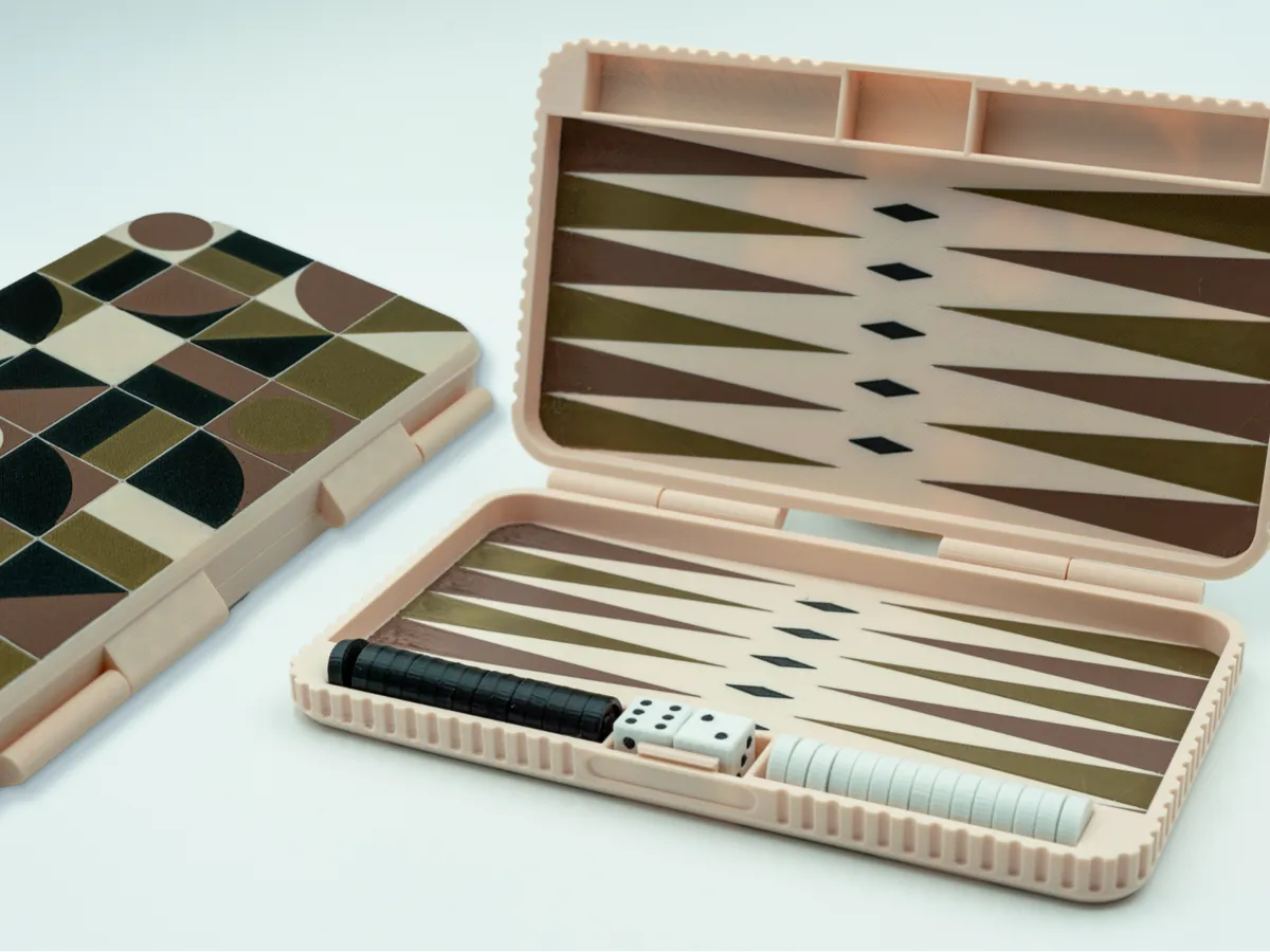 Backgammon Set (print-in-place)