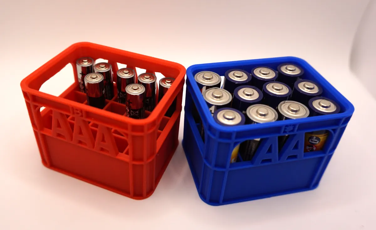 AA/AAA Battery Storage Box