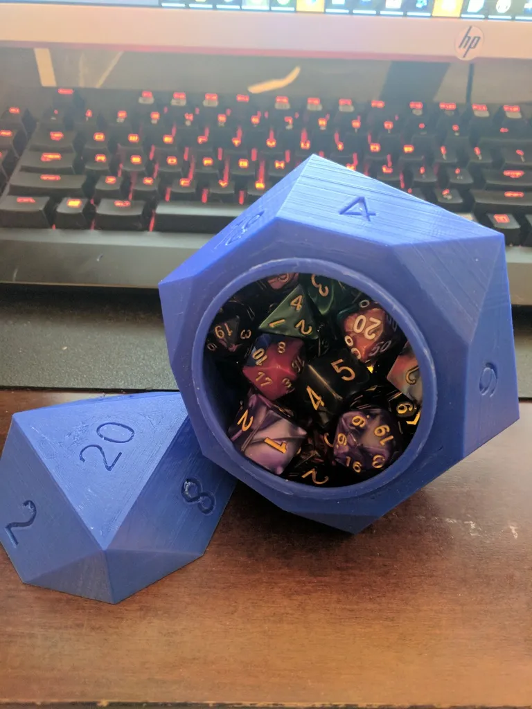 Screw-Top D20 Dice Box