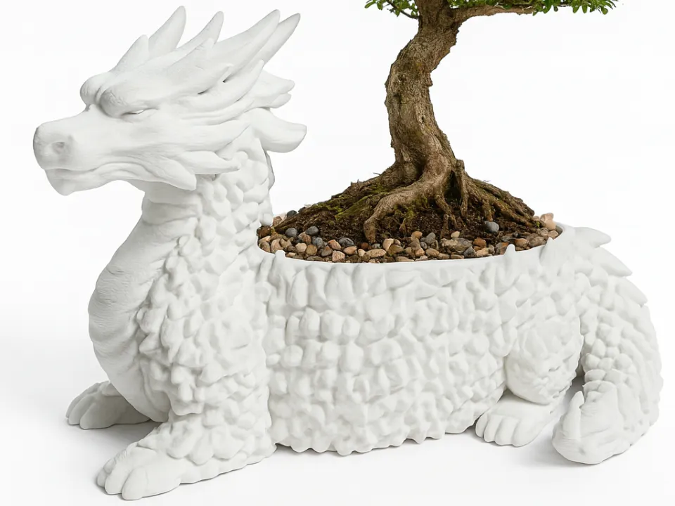 Dragon Bonsai Pot