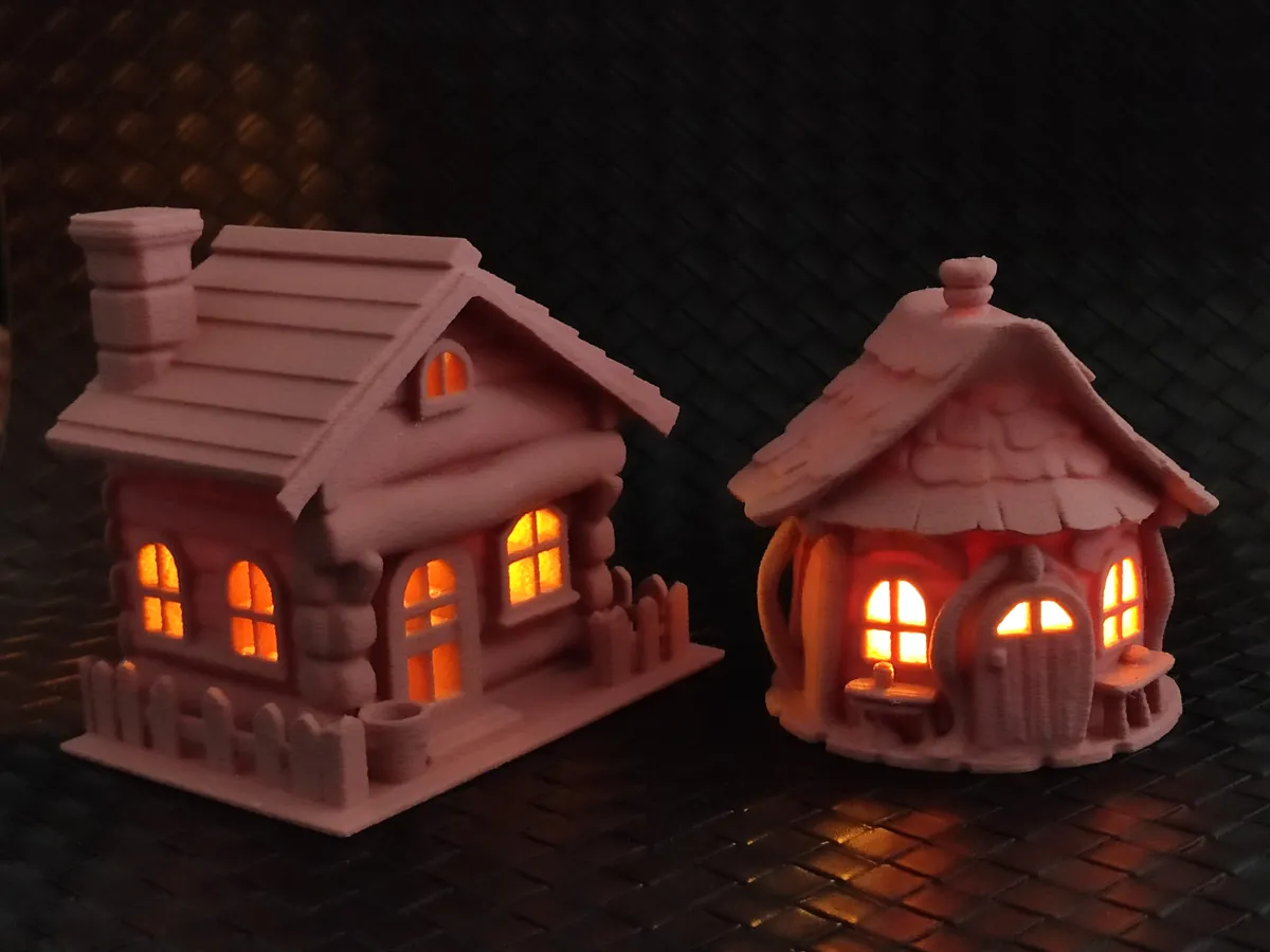 Fairytale Cottage Tealight Covers (pair)