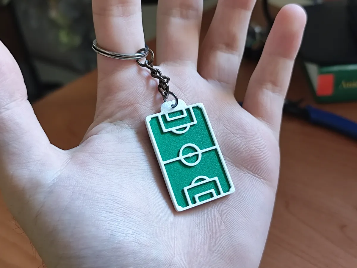 Football Pitch Keychain