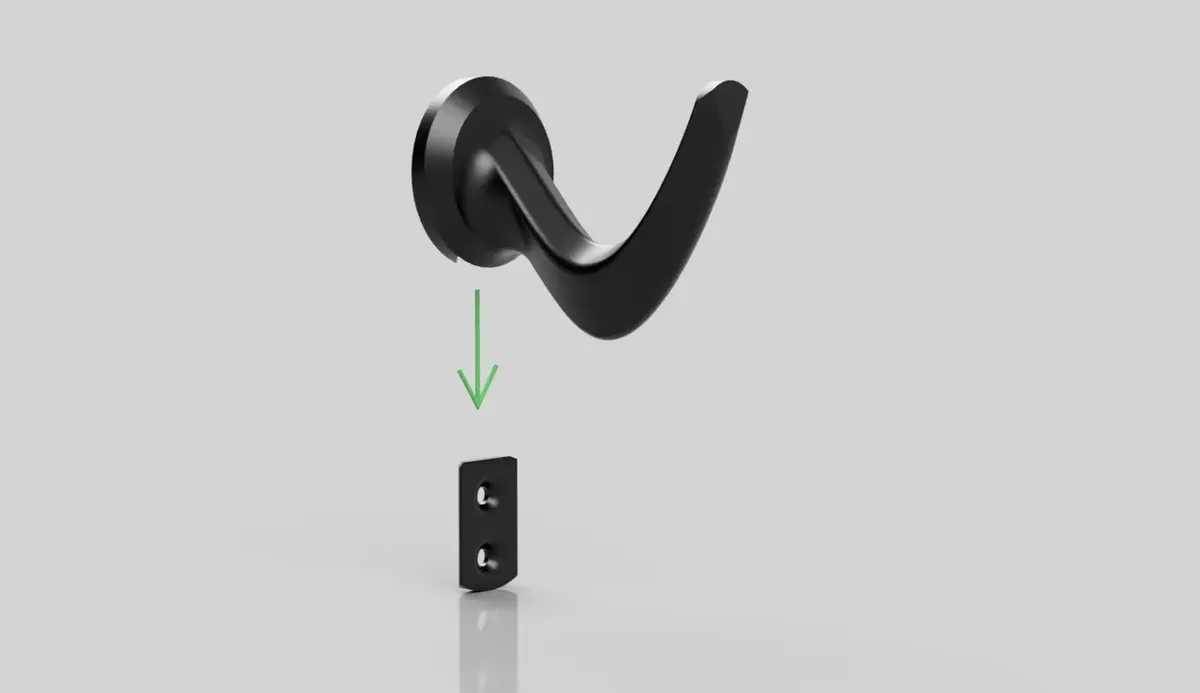 Wall Hook (Hidden Screws)
