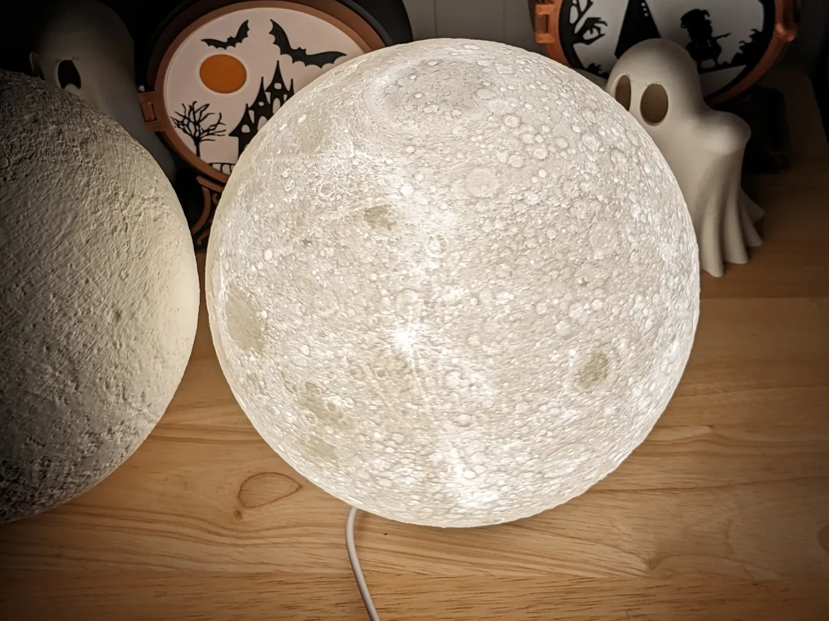 Moon Globe — LED Lamp Shade — photo 2