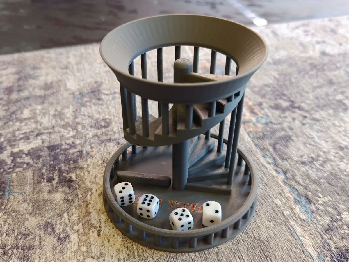 Open-Fold Dice Tower