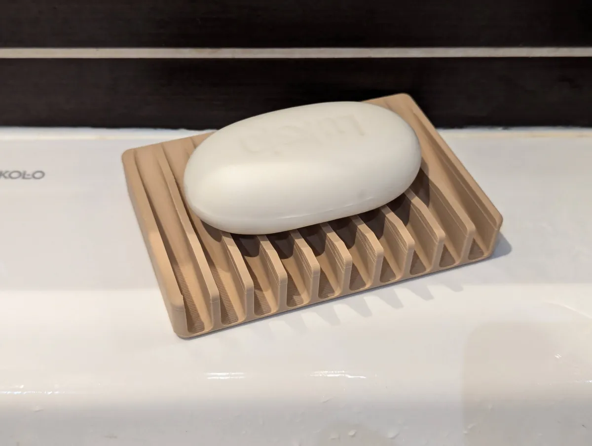 Self-Draining Soap Dish